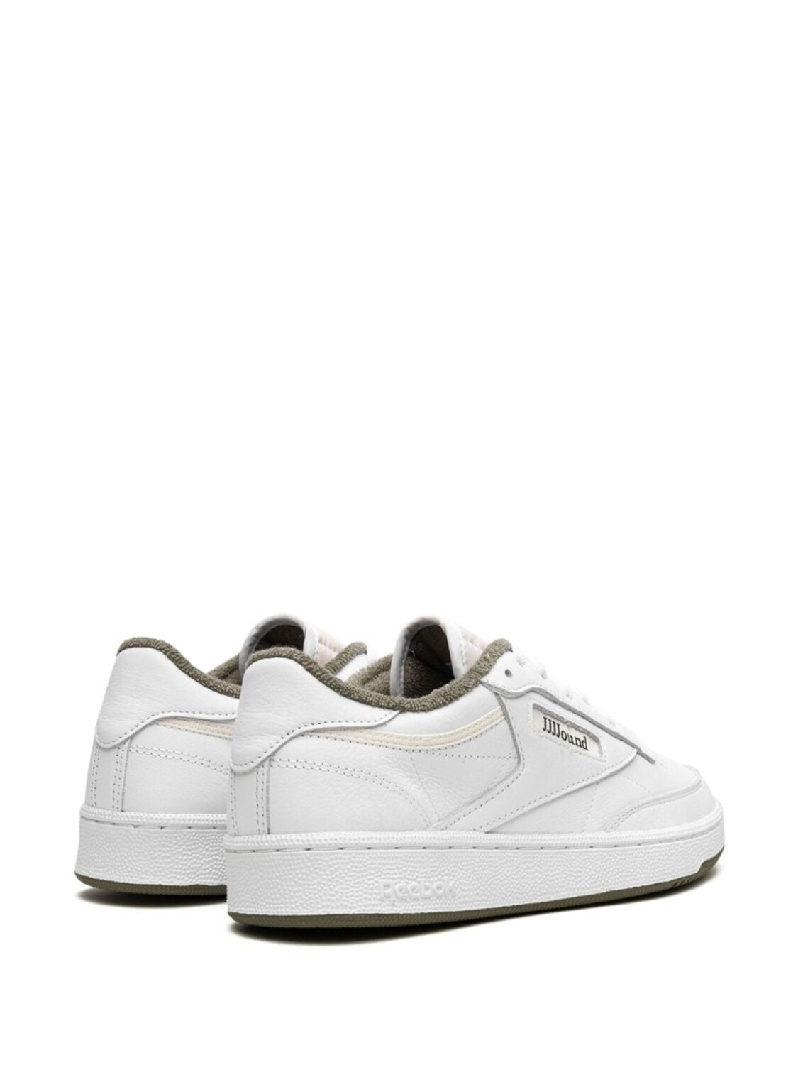 Reebok кроссовки Club C 85 Olive из коллаборации с JJJJound, белый — фото 3