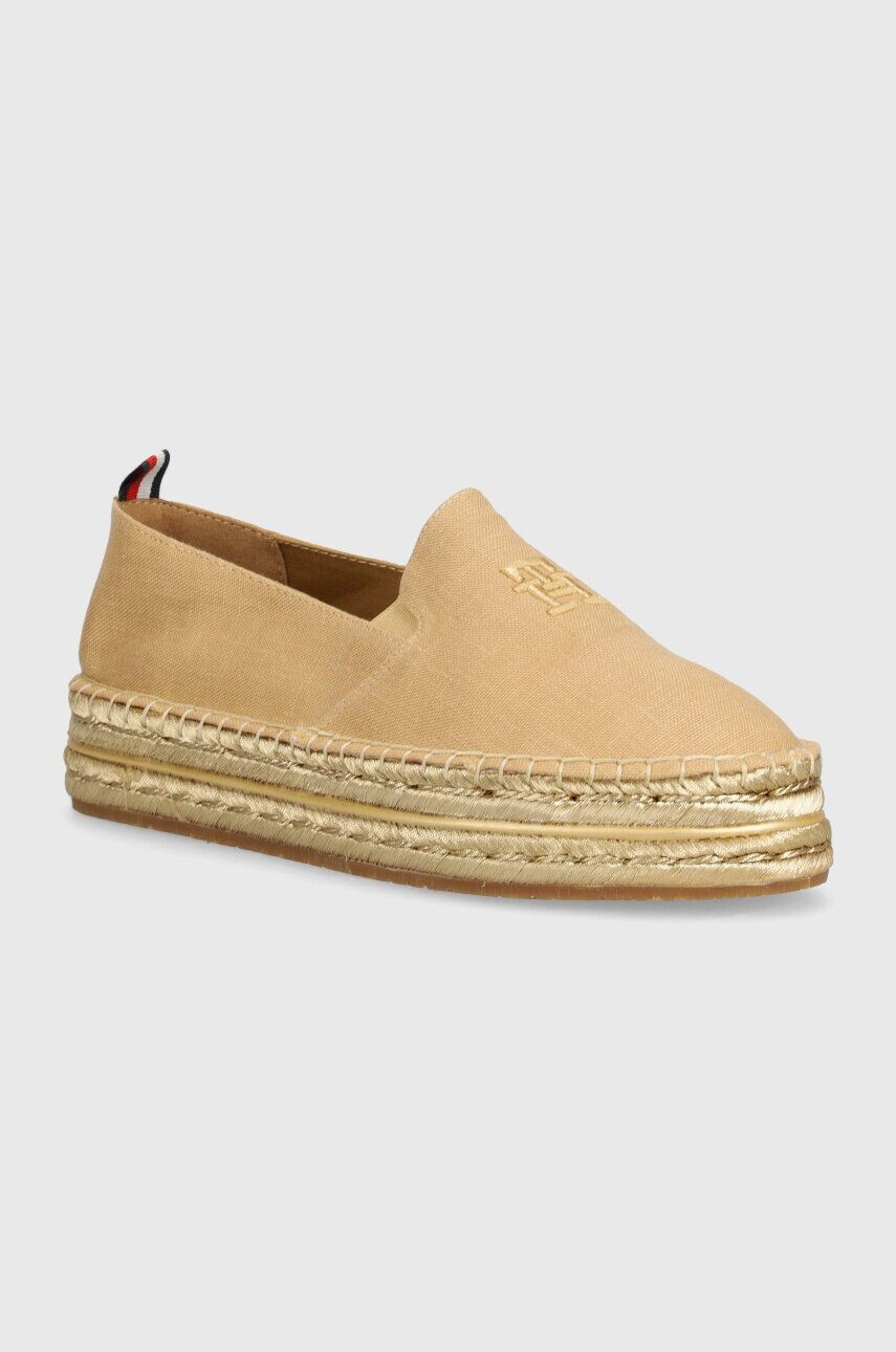 

Эспадрильи Tommy Hilfiger TH EMBROIDERED FLATFORM, бежевый