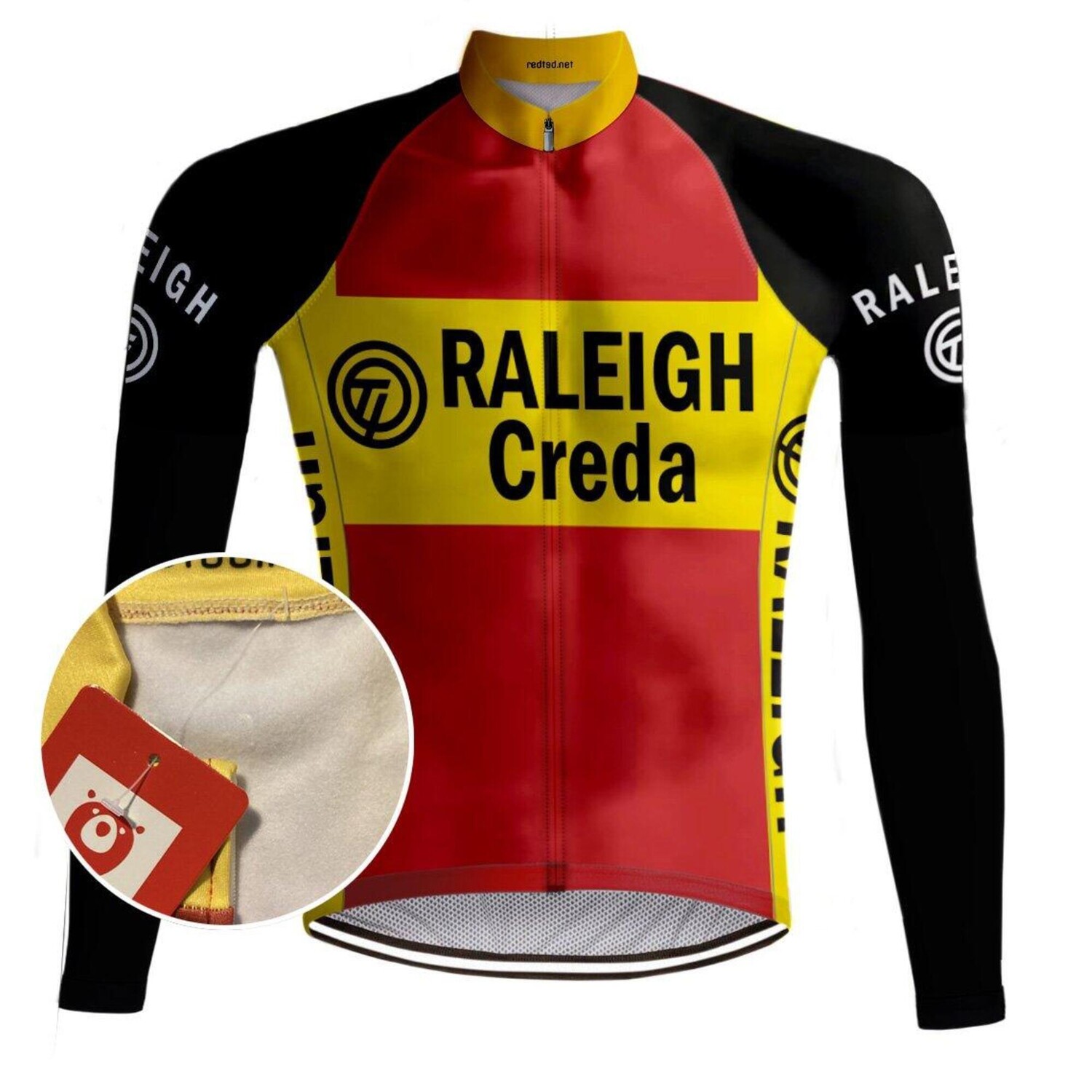

Велосипедка ретро TI-Raleigh (флис) – REDTED, красный / желтый / черный