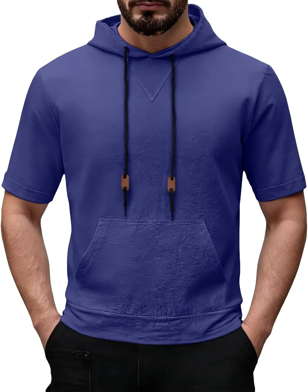 Мужская легкая футболка с капюшоном Athletic, Navy
