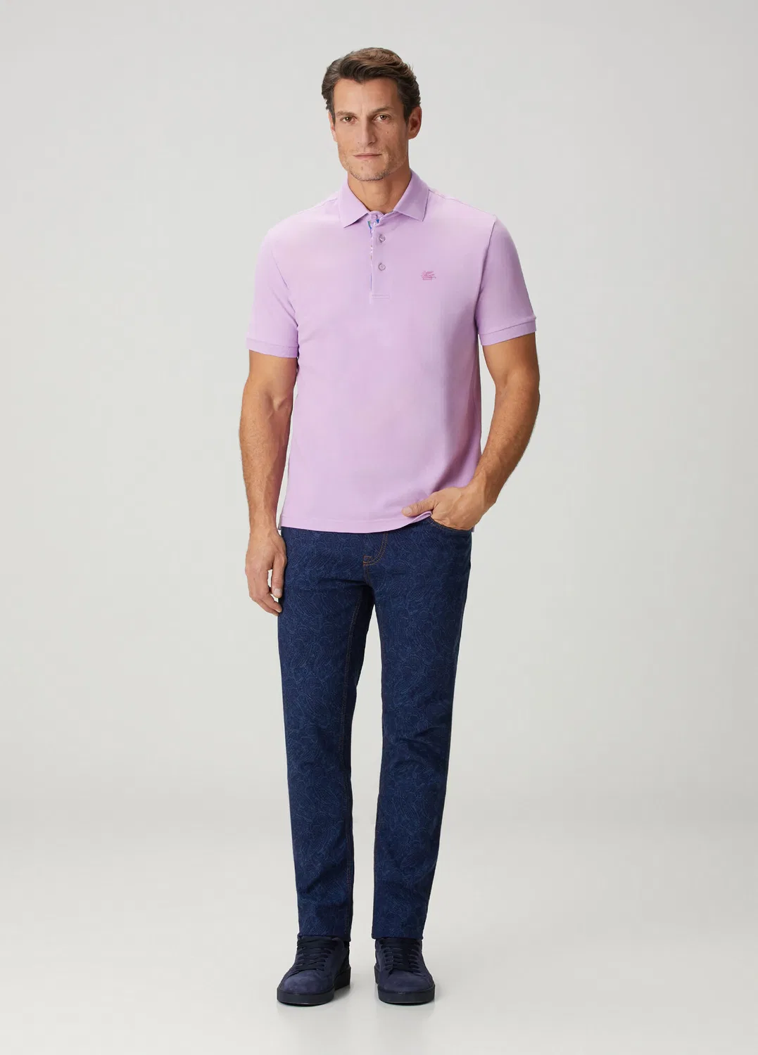 Джинсы Etro Mavi Etnik Desenli, Gri