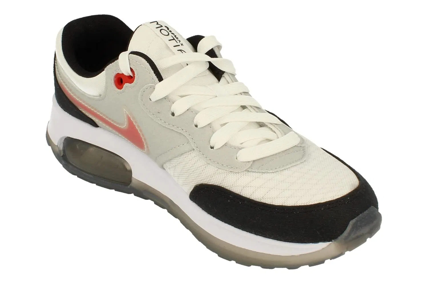 Детские кроссовки для мальчиков с принтом Air Max Motif NIKE, Black Red Mermaid White Grey — фото 4
