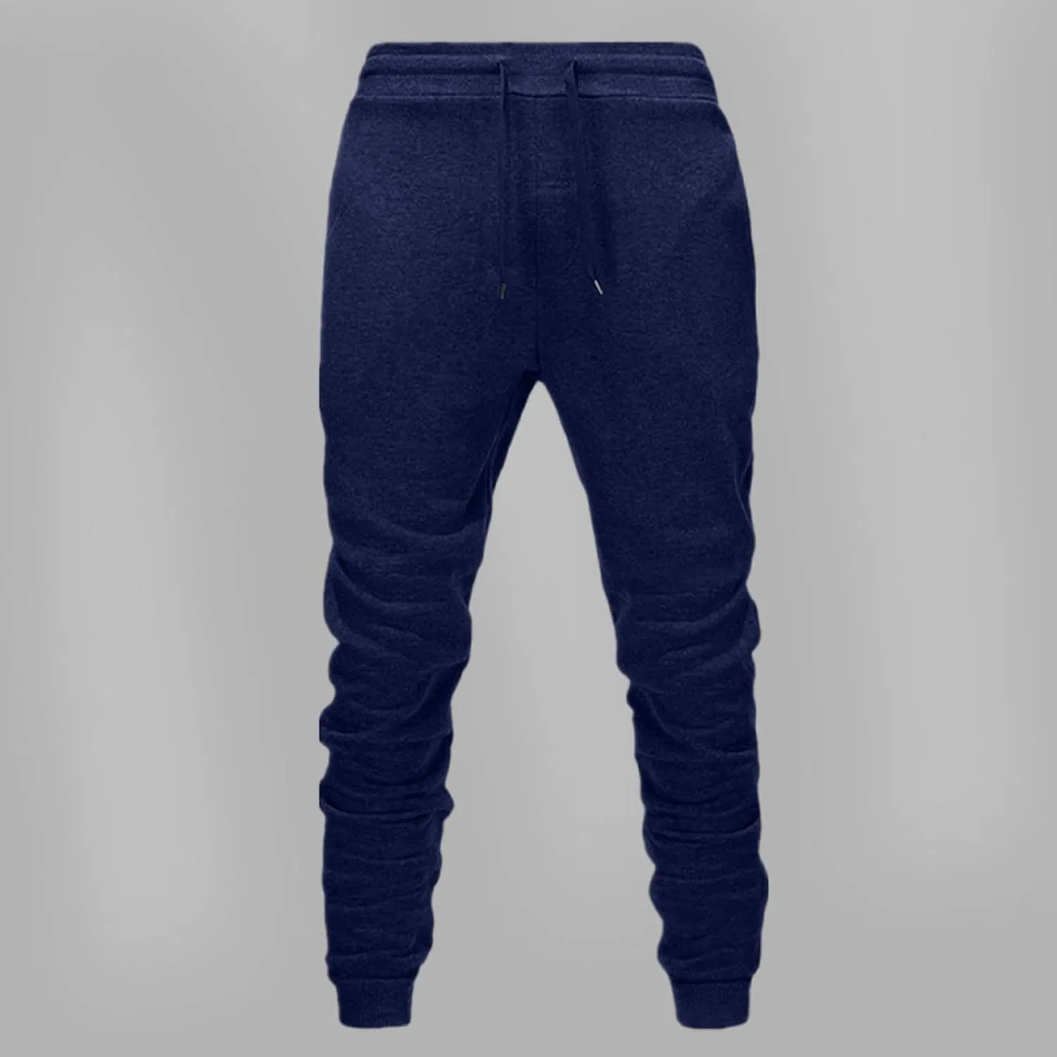 Мужские спортивные штаны-джоггеры с эластичным поясом, Slim Fit, тёмно-синий — фото 4