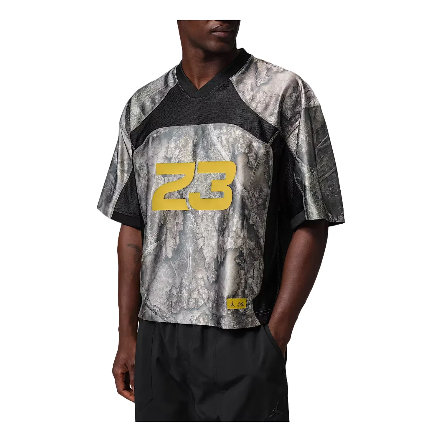 Мужская игровая майка Brooklyn Realtree Jersey 'White Black Bright Citron' Jordan, White/Black/Bright Citron