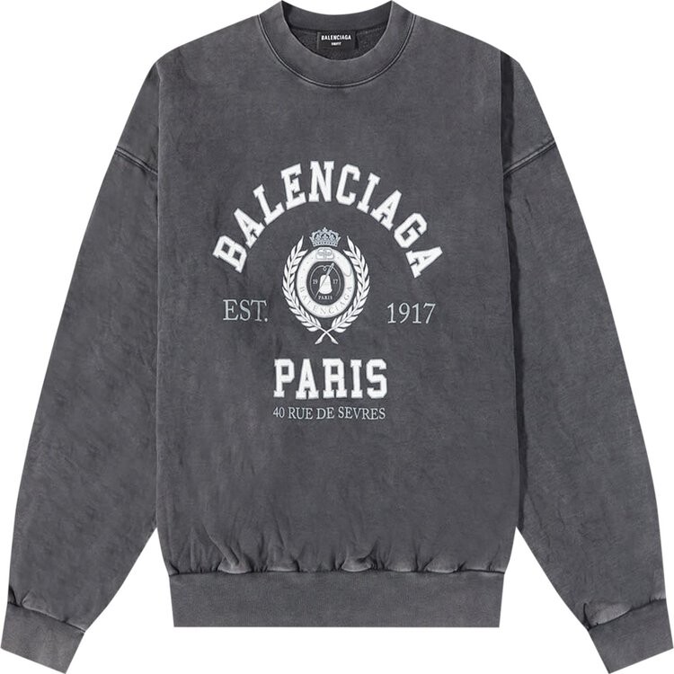 

Толстовка Balenciaga Regular Crewneck 'Black', черный