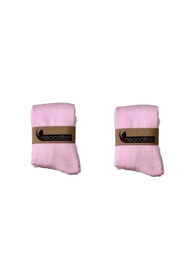 Детские колготки хлопковые 2-шт Plain Neocotton, Pink