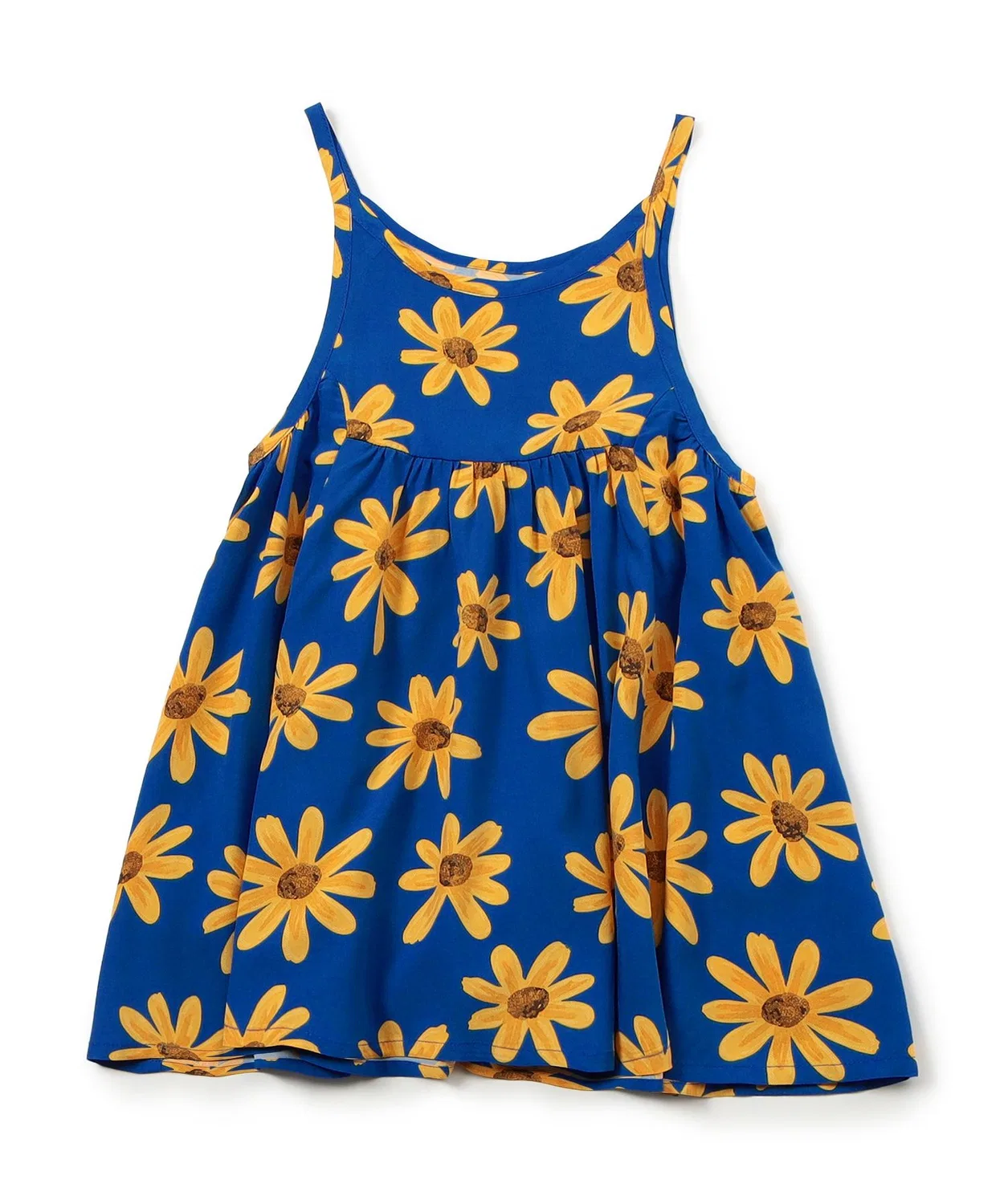 Детское платье-трапеция без рукавов с принтом Resort Aloha Camisole BREEZE, Blue — фото 2