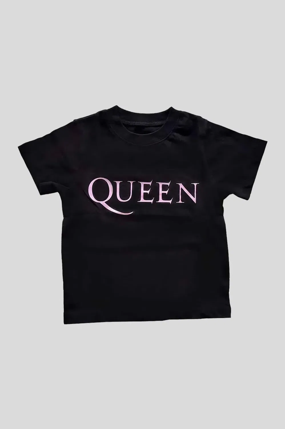 Детская футболка с принтом Toddler Pink Band Queen, Black