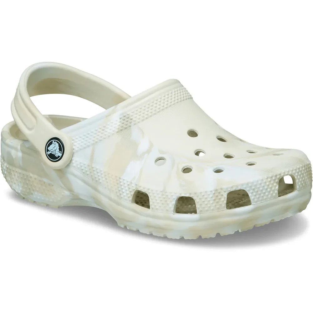 Сабо Classic Marbled Crocs, бежевый — фото 2