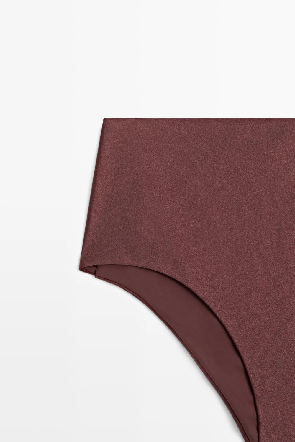 Плавки Massimo Dutti, с высокой талией, коричневые — фото 4