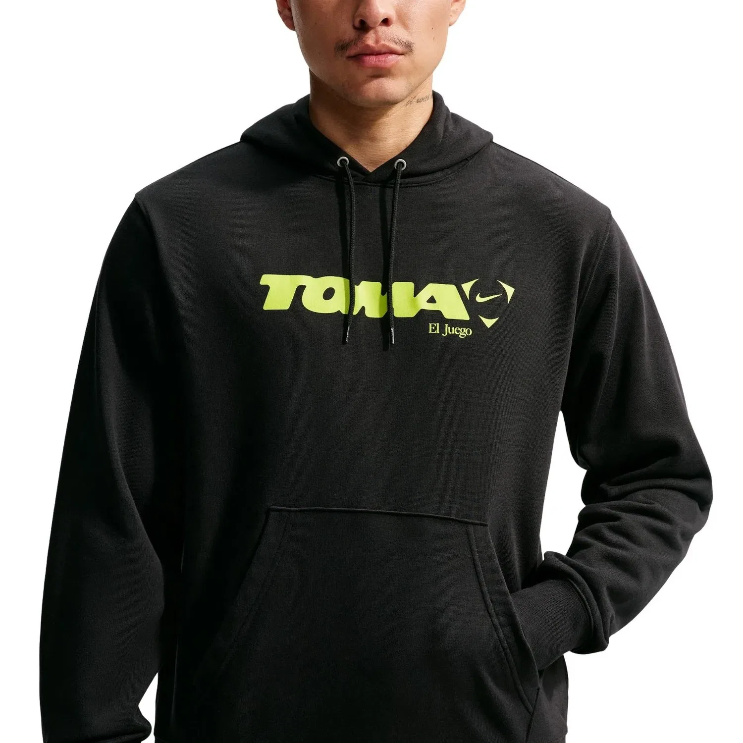 Мужской пуловер-худи с капюшоном Nike x TOMA Soccer Pullover Hoodie, черный — фото 2