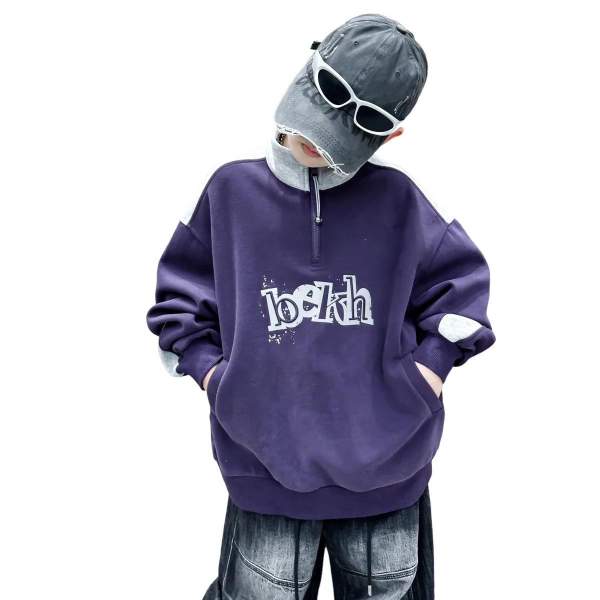 Детское худи Lanza, Dark Purple