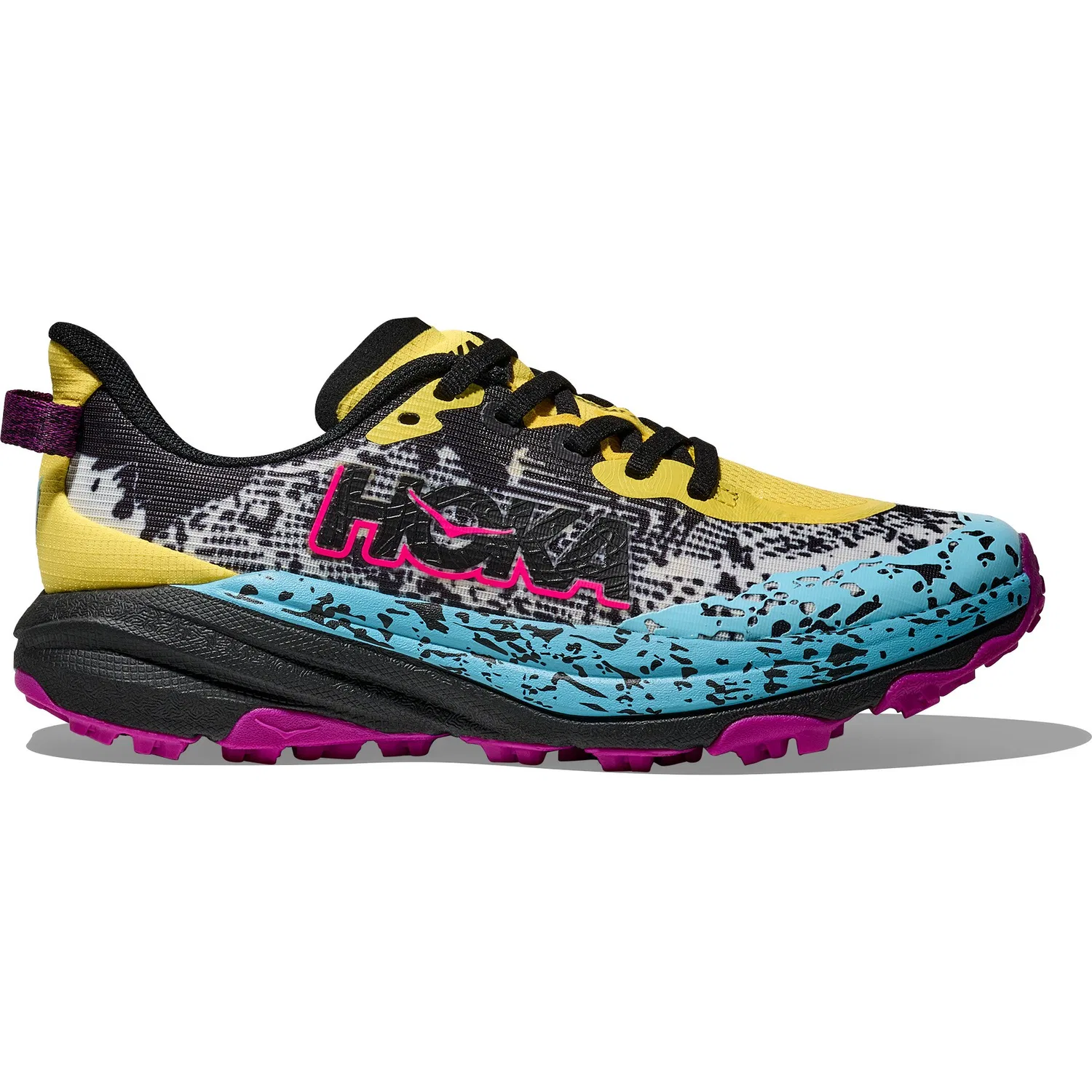 Кроссовки для трейлраннинга с максимальной амортизацией Speedgoat 6 Hoka, черный