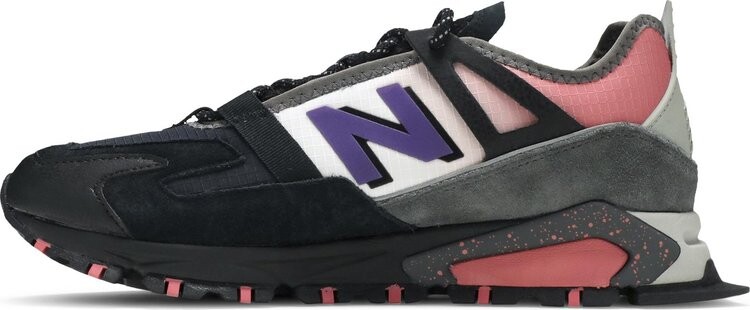 Кроссовки New Balance Atmos x Staple Pigeon x X-Racer 'Grey Pink', серый — фото 4