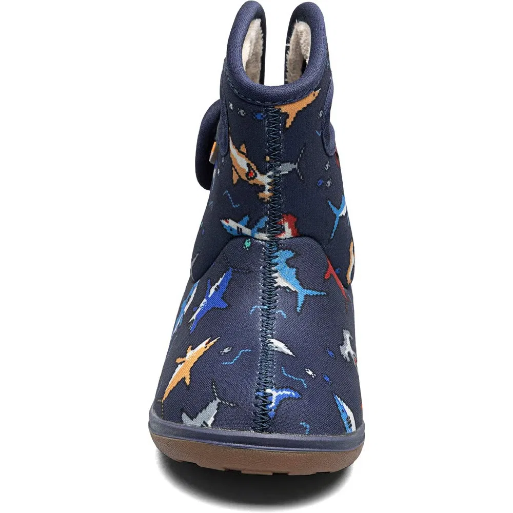 Детские водонепроницаемые зимние ботинки Baby Bogs II для малышей, Navy Multi — фото 3