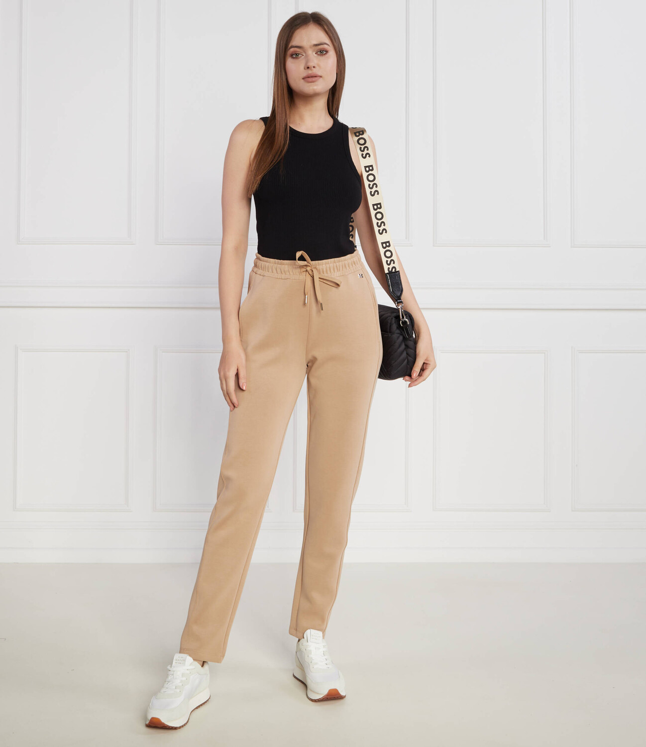 Топ Tommy Hilfiger 5X2 RIB NS Slim Fit, черный — фото 2