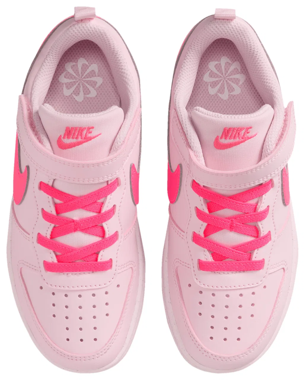 Кроссовки для мальчиков Court Borough Low Recraft Nike, цвет Pink Foam/White/Hyper Pink — фото 4