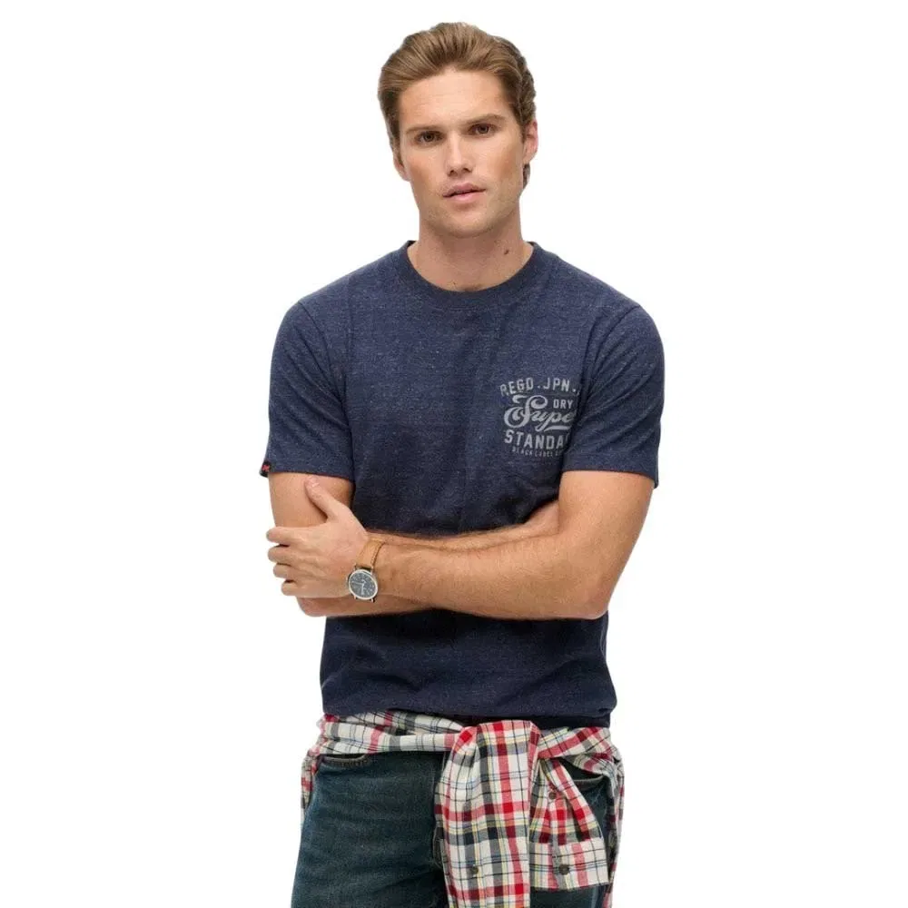 Футболка с коротким рукавом Industrial Relaxed Fit Superdry, синий
