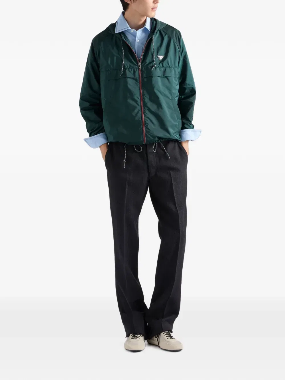 Куртка Re-Nylon Prada, зеленый — фото 2