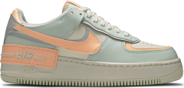 Кроссовки Nike Wmns Air Force 1 Shadow 'Barely Green Crimson Tint', оранжевый - фото