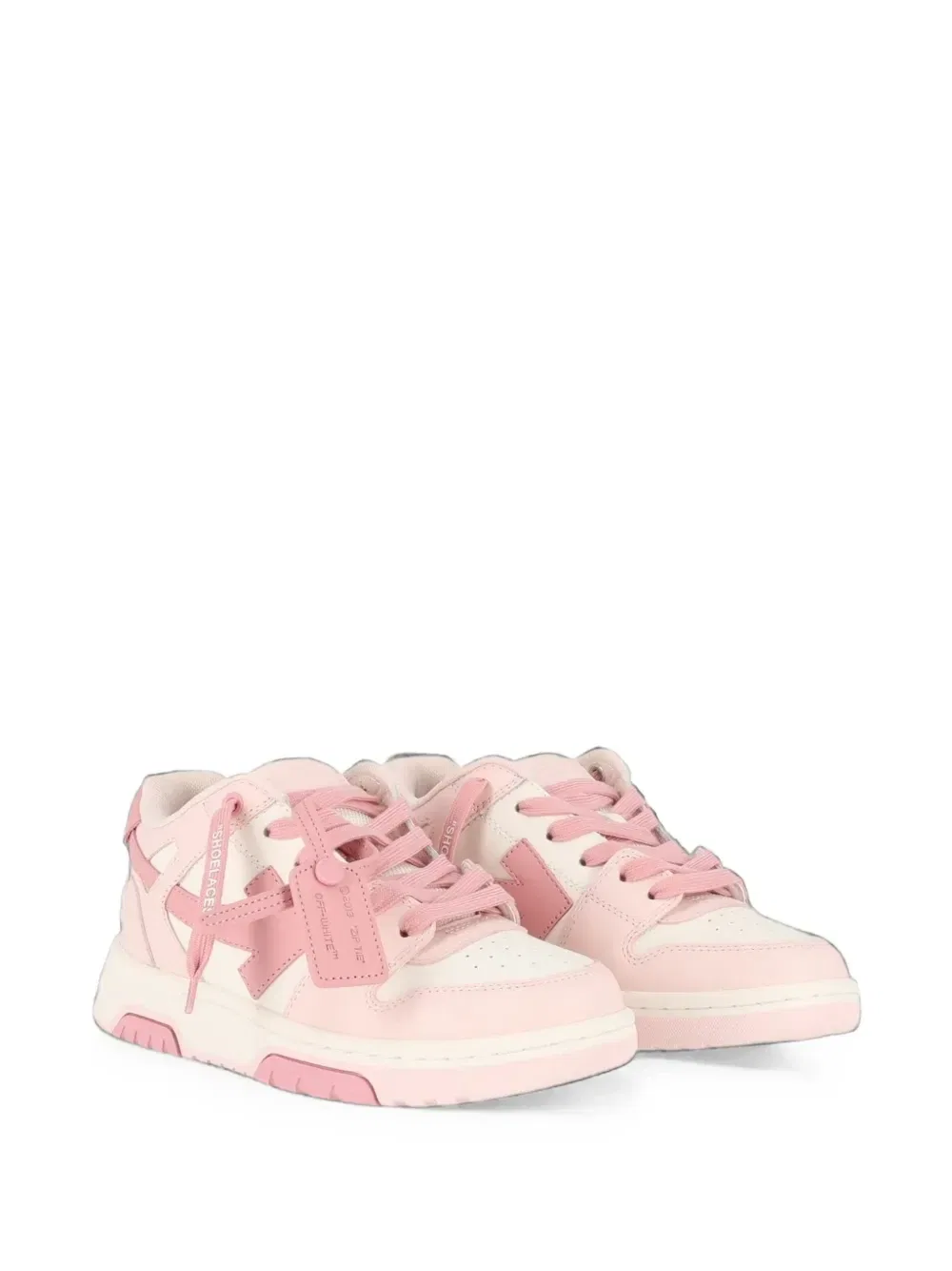 Кроссовки Out Of Office на шнуровке OFF-WHITE, розовый