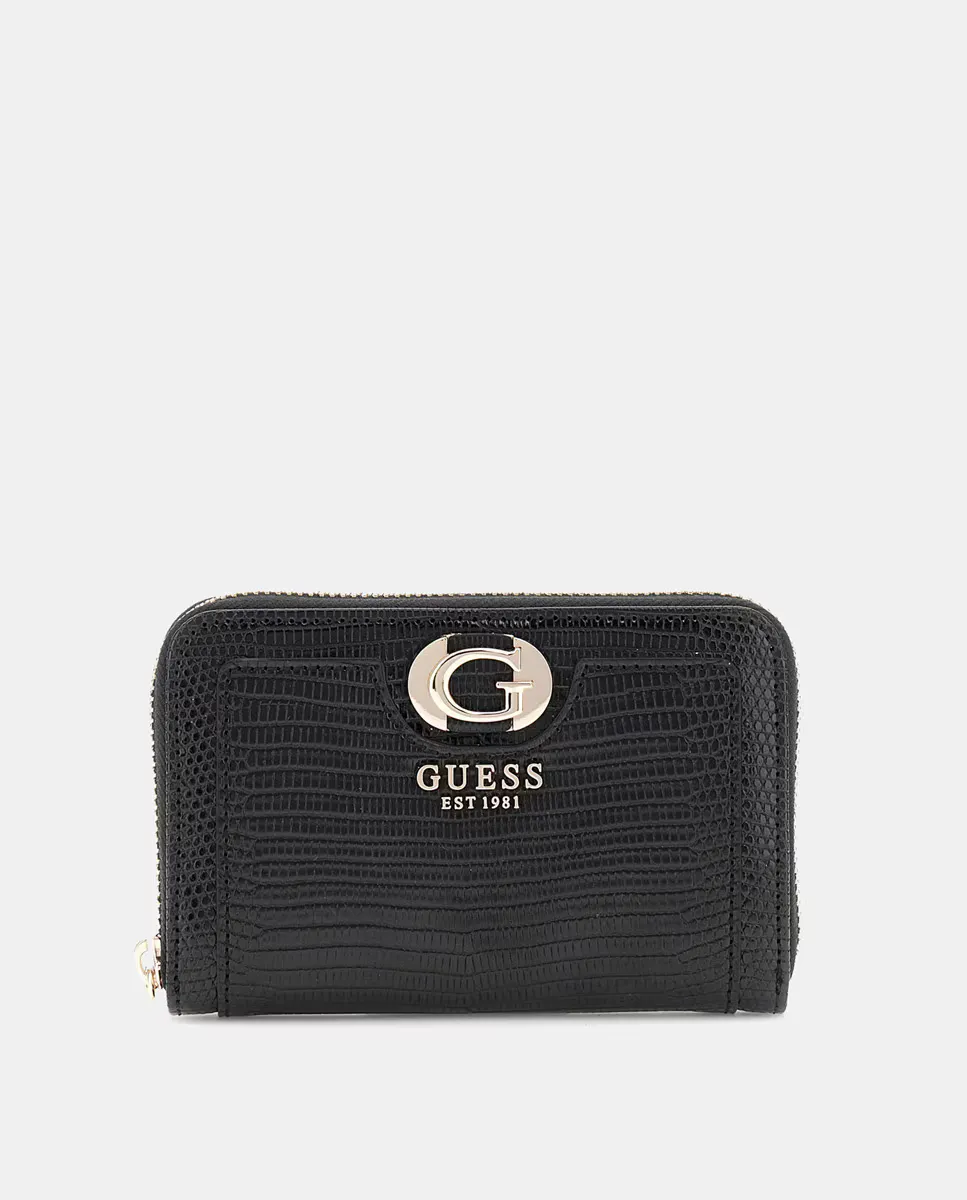 

Женский средний кошелек на молнии Guess, чёрный