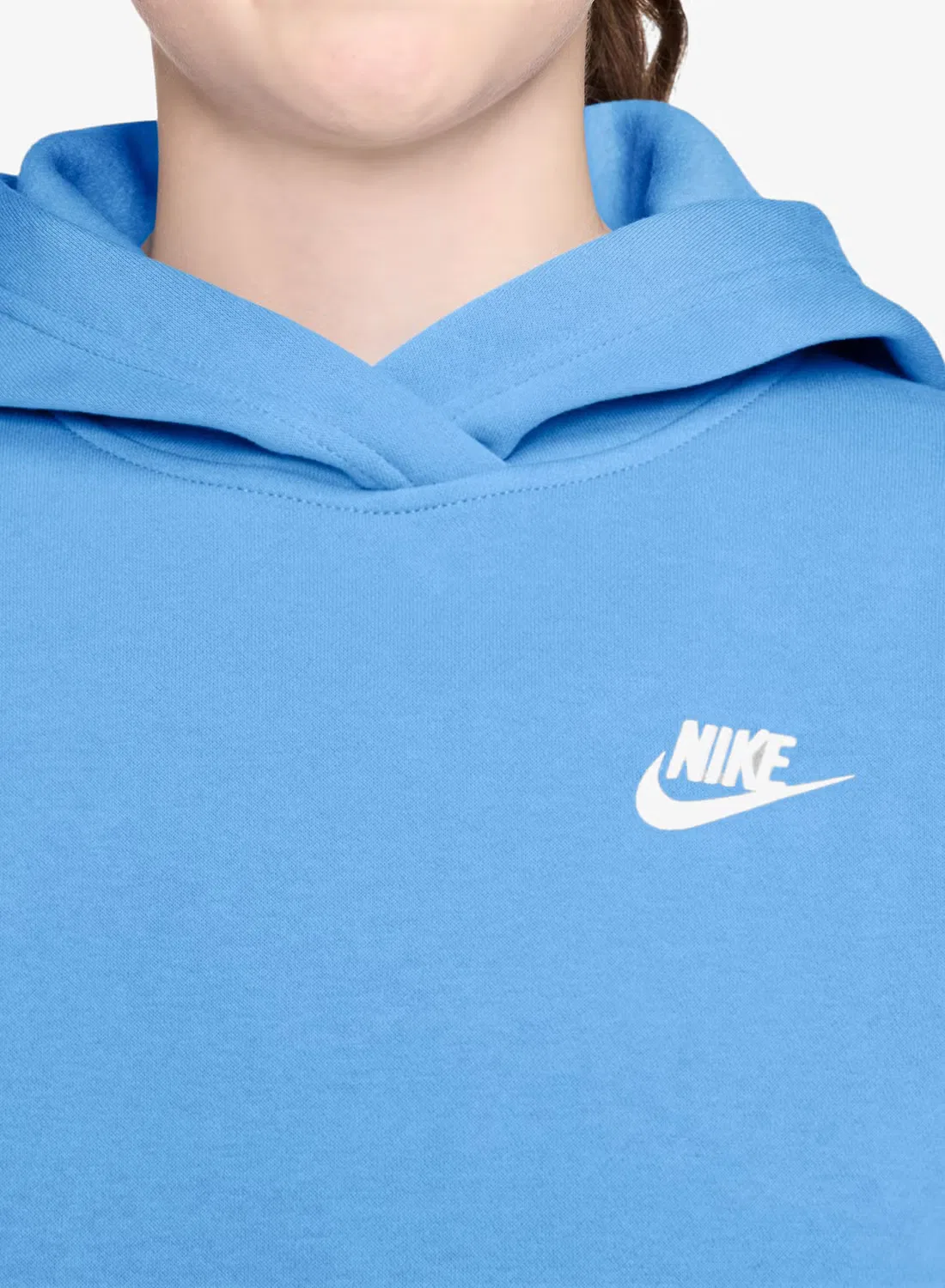 Худи из флиса с капюшоном Youth Club Fleece Nike, синий — фото 3