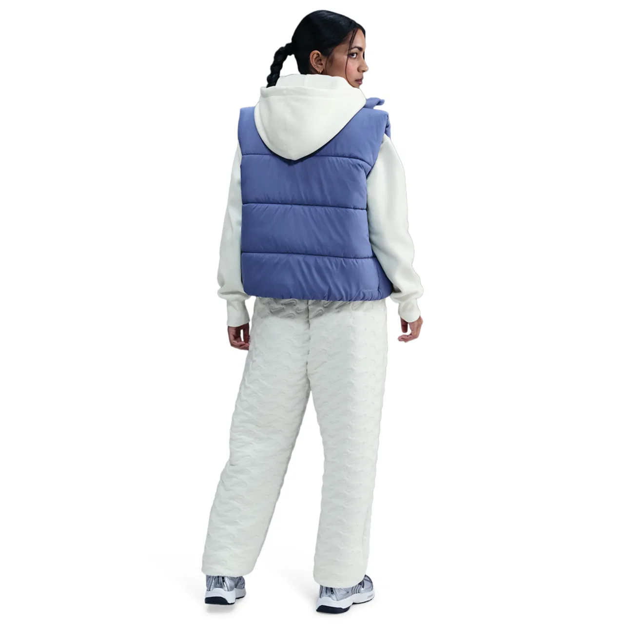 Женские брюки Oversized AOJ Phoenix Nike, цвет Sail/Sanddrift — фото 4