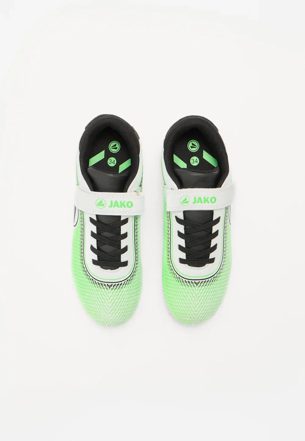 Футбольные бутсы J sfg course ev унисекс для твердого грунта Jako, White/Neon Green — фото 4