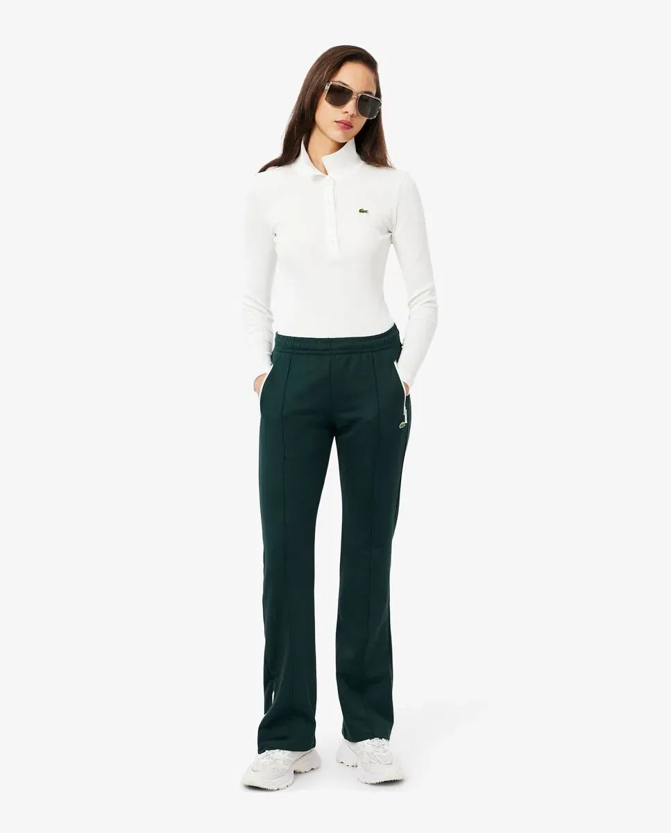 Брюки спортивные Lacoste Verde плиссированные расклешенные