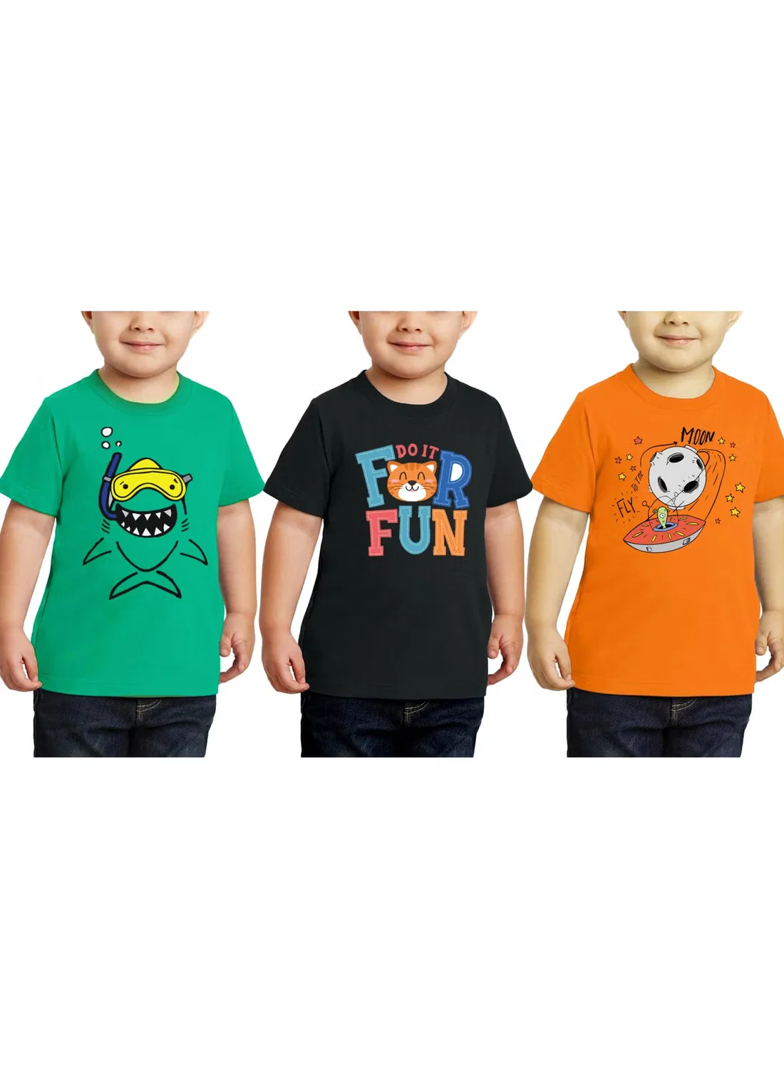 Футболка с принтом для мальчиков Printshop4Me, комбо 4 — фото 2