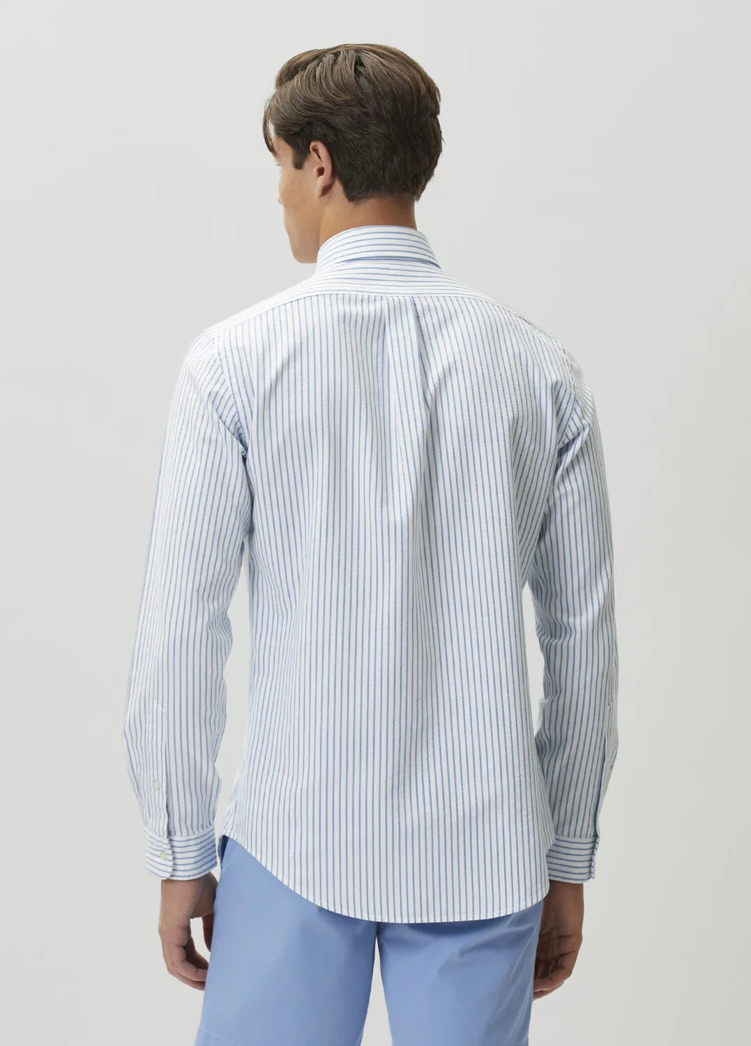 Рубашка Oxford Custom Fit Polo Ralph Lauren, white — фото 4