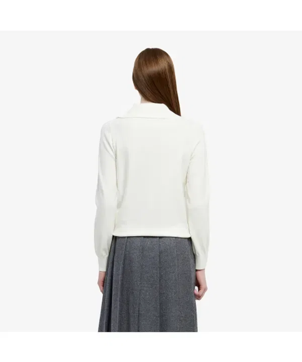Свитер Lacoste женский полузастегнутый с отложным воротником, af708e-55n 001, классический — фото 3