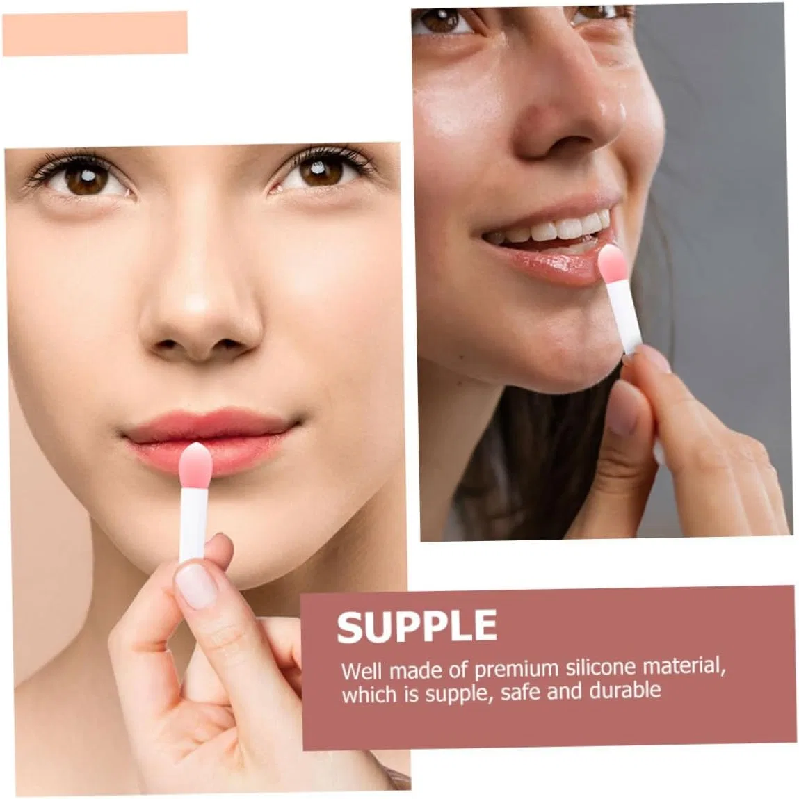 Силиконовая кисть для губ Beatifufu, 1 шт, 4.5x1 см, цвет — фото 3