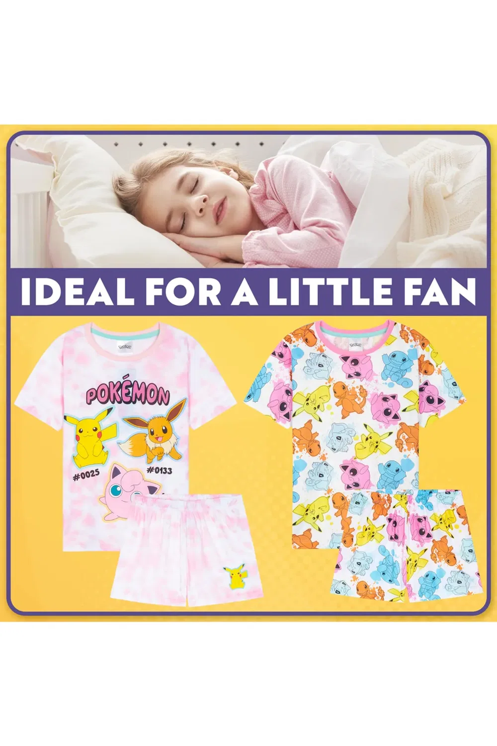 Пижамный комплект с коротким рукавом Pyjama Set PJ 2 Pack Pokemon, Multi — фото 2