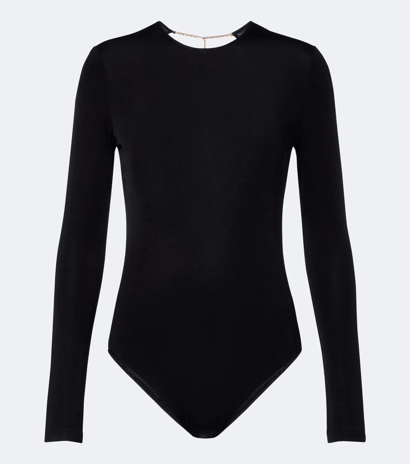Боди с открытой спиной Saint Laurent, черный