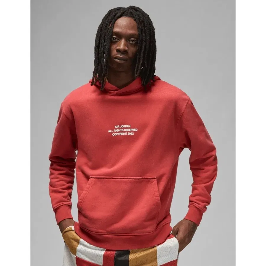 Худи из футера с капюшоном Air Jordan Flight Heritage Fleece Nike, Красный — фото 2