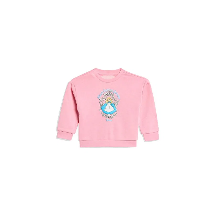 Комплект спортивного костюма с принтом Alice in Wonderland adidas Originals KE0479 ADIDAS DISNEY CREW SET, Розовый — фото 4
