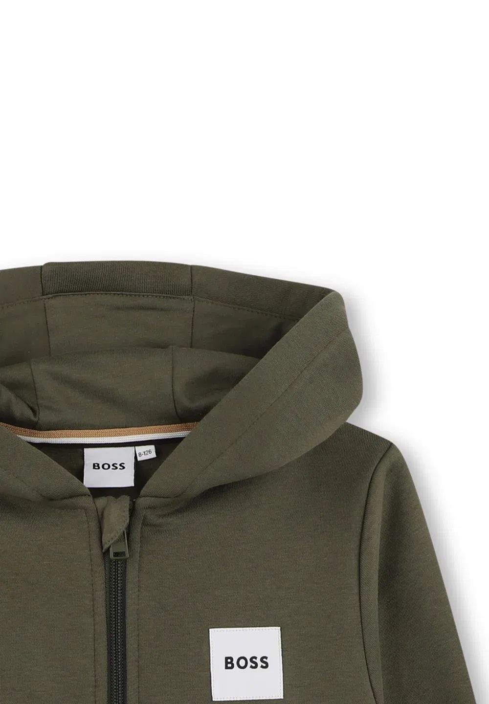 Детский/Подростковый кардиган-костюм на молнии Boss Kidswear, Olive Night — фото 4