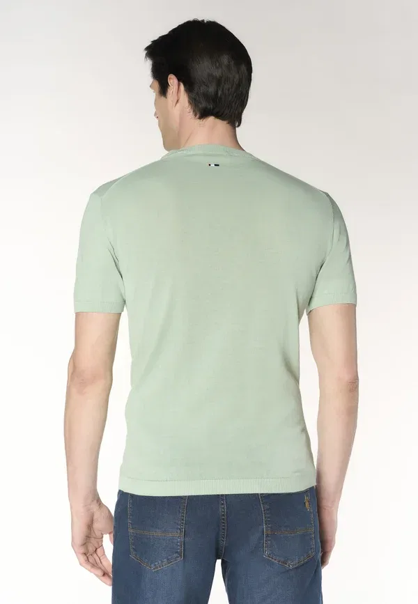 Футболка хлопковая Basic t-shirt U.S. Polo Assn., mint, мятный — фото 3