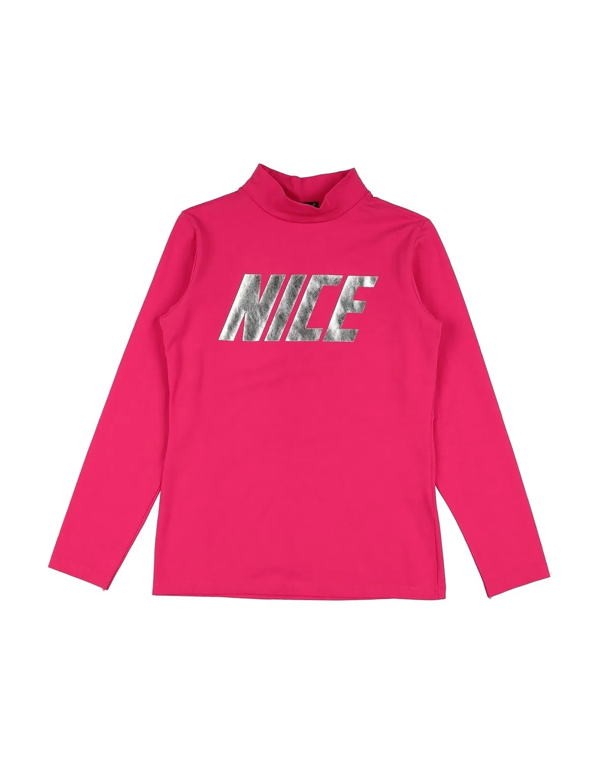 Детская футболка с принтом Nicebrand, фуксия