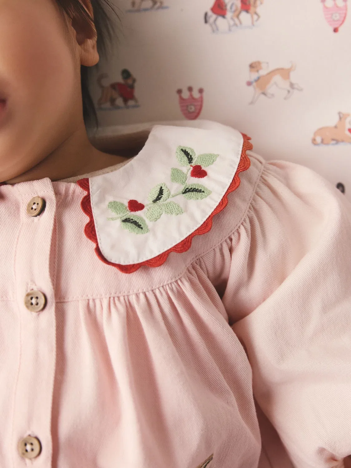 Платье детское с принтом Pink Dog, Cath Kidston Next, розовый — фото 3