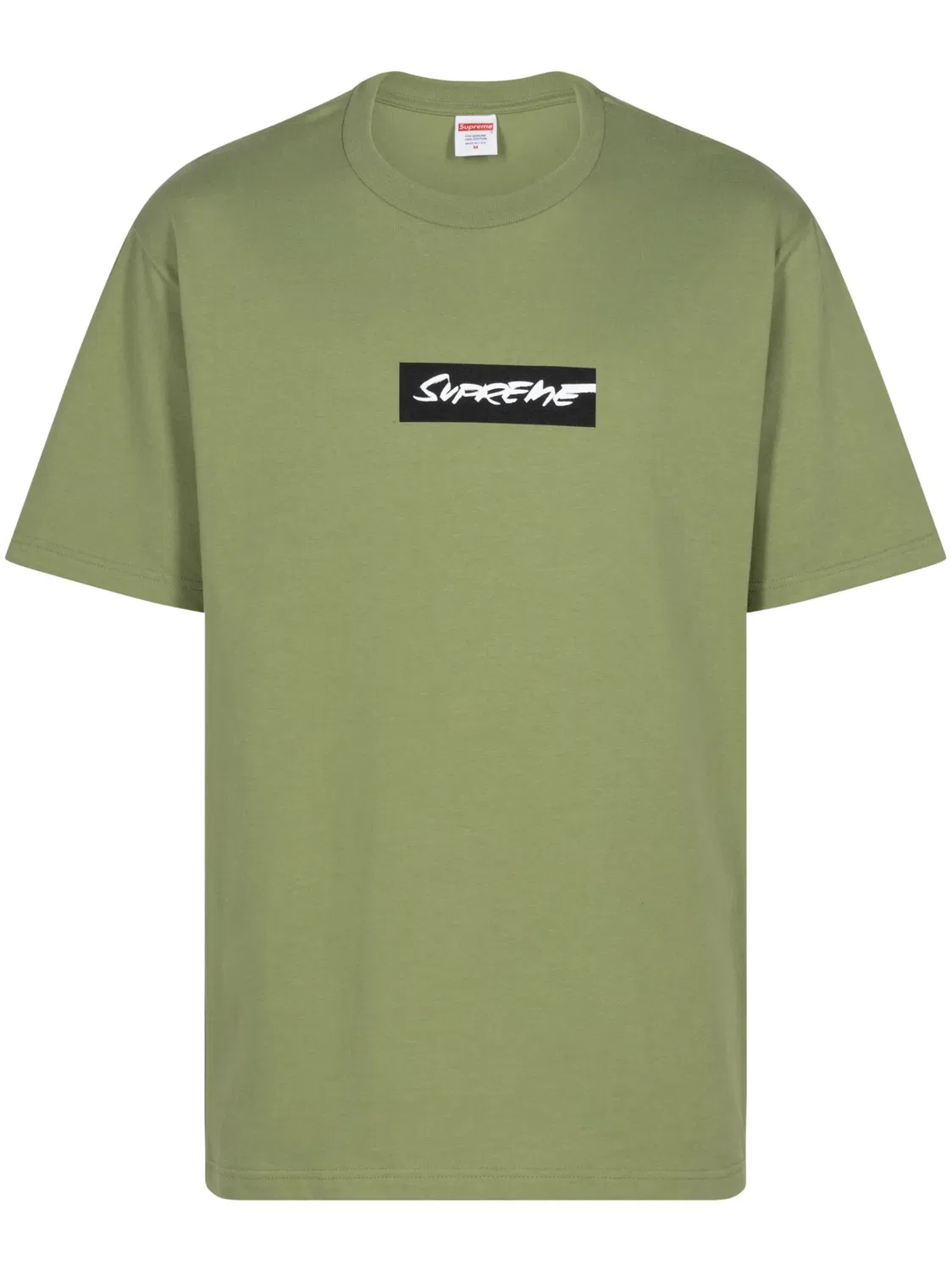 Футболка с текстовым принтом Supreme, зеленый