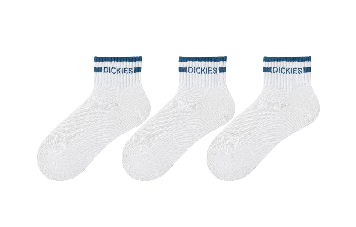 Детские носки-гольфы с принтом, комплект из 3 пар, Dickies, Navy Blue White/Navy Blue White/Navy Cyan White