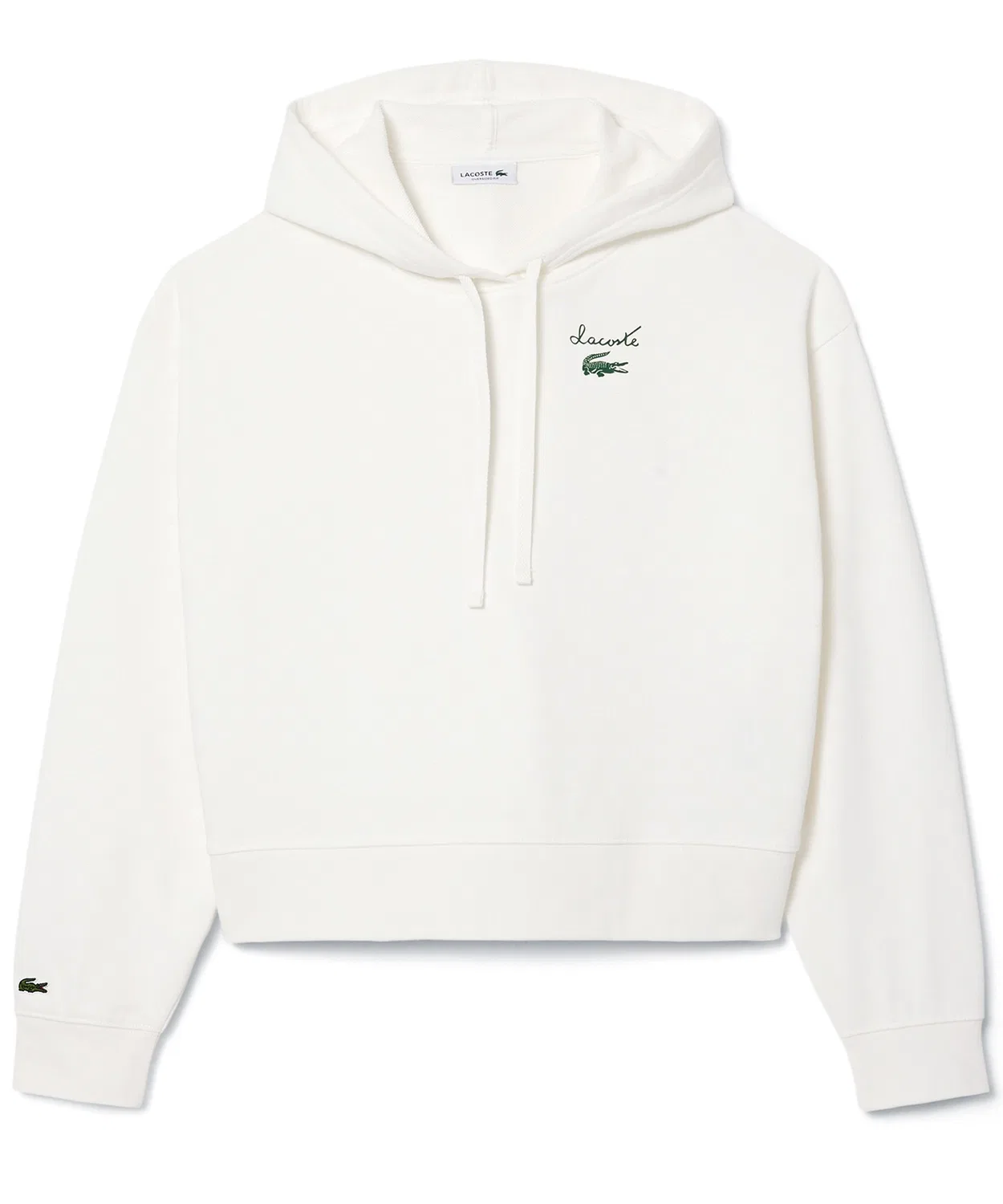 Женский свитшот-худи с длинным рукавом модель LACOSTE, Green — фото 4