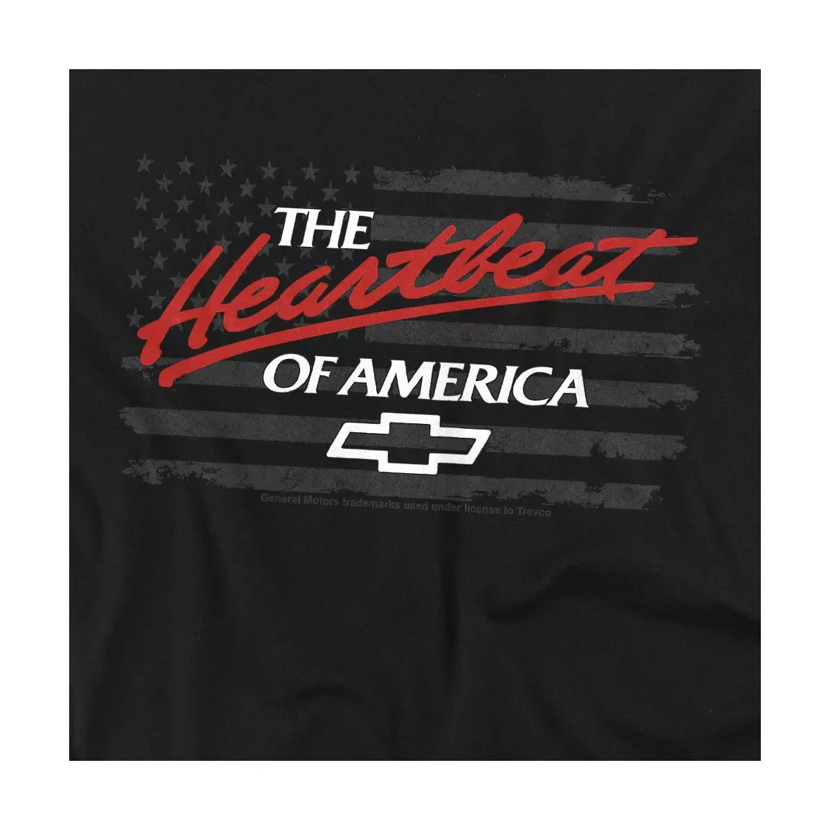 Детское боди с коротким рукавом Chevrolet Heartbeat Of America Flag Infant Bodysuit, Black — фото 2
