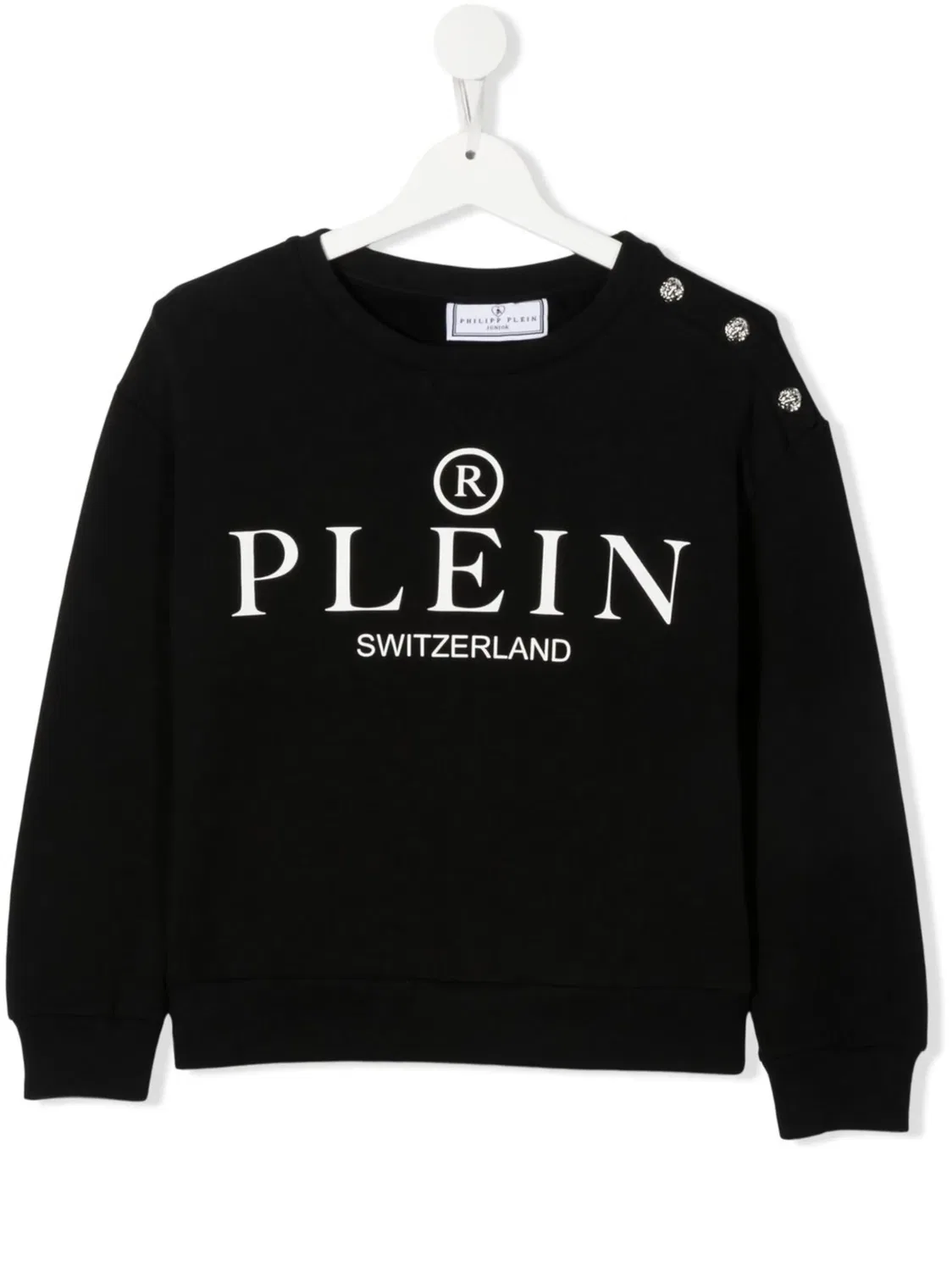 Philipp Plein Детская толстовка с логотипом, черная