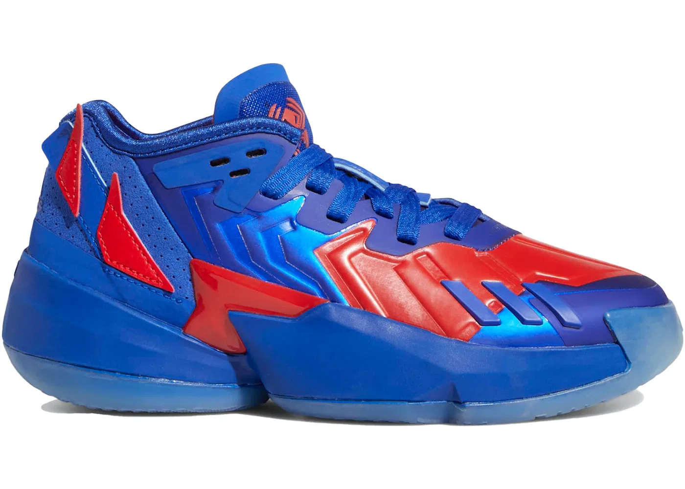 Детские кроссовки для мальчиков баскетбольные Adidas D.O.N. Issue #4, Bold Blue/Vivid Red/Bright Cyan