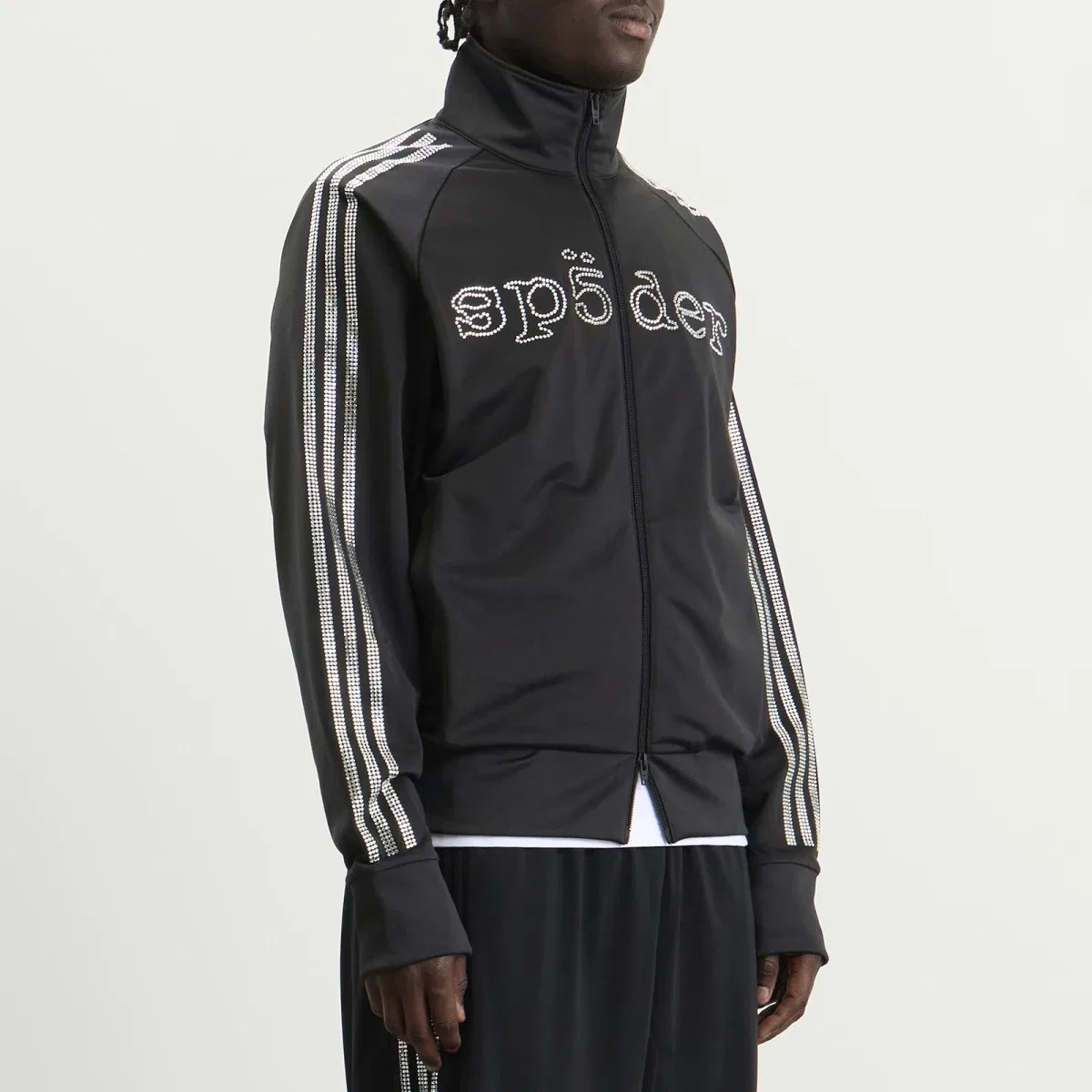 Ветровка с воротником-стойкой SP5DER track top Adidas, Black — фото 2
