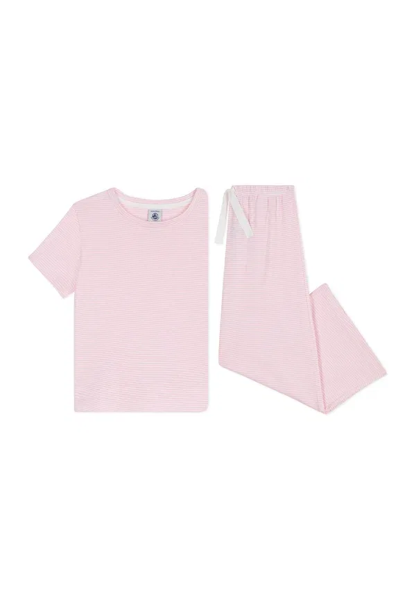 Комплект пижамы в полоску Set, Petit Bateau, Marquise Marshmallow — фото 3